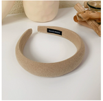 Thick Sponge Hairband for Women in Khaki (One Set)