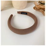 Thick Sponge Hairband for Women in Khaki (One Set)