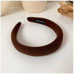 Thick Sponge Hairband for Women in Khaki (One Set)